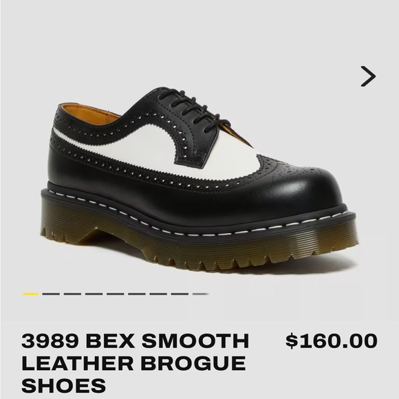 DR MARTENS 3989 BEX SMOOTH LEATHER BROGUE SHOES MENS 9 - Picture 9 of 9